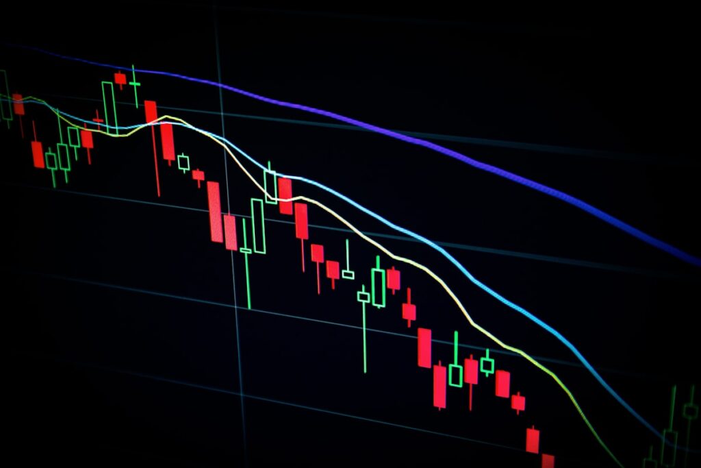 Gráfico de mercado Bitcoin criptomoedas