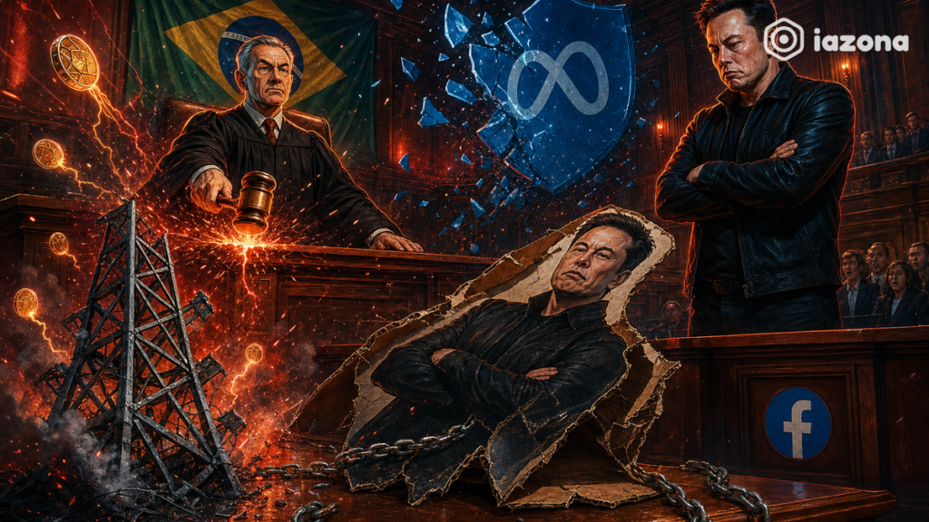 Facebook é condenado no Brasil por golpe cripto em rádio invadida