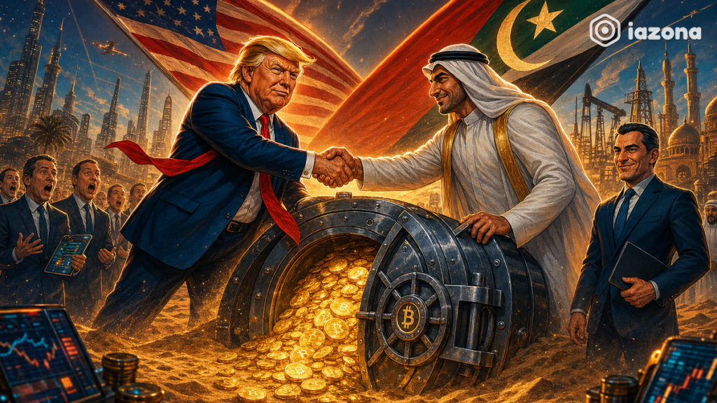 Família real de Abu Dhabi banca 49% em banco cripto ligado a Trump