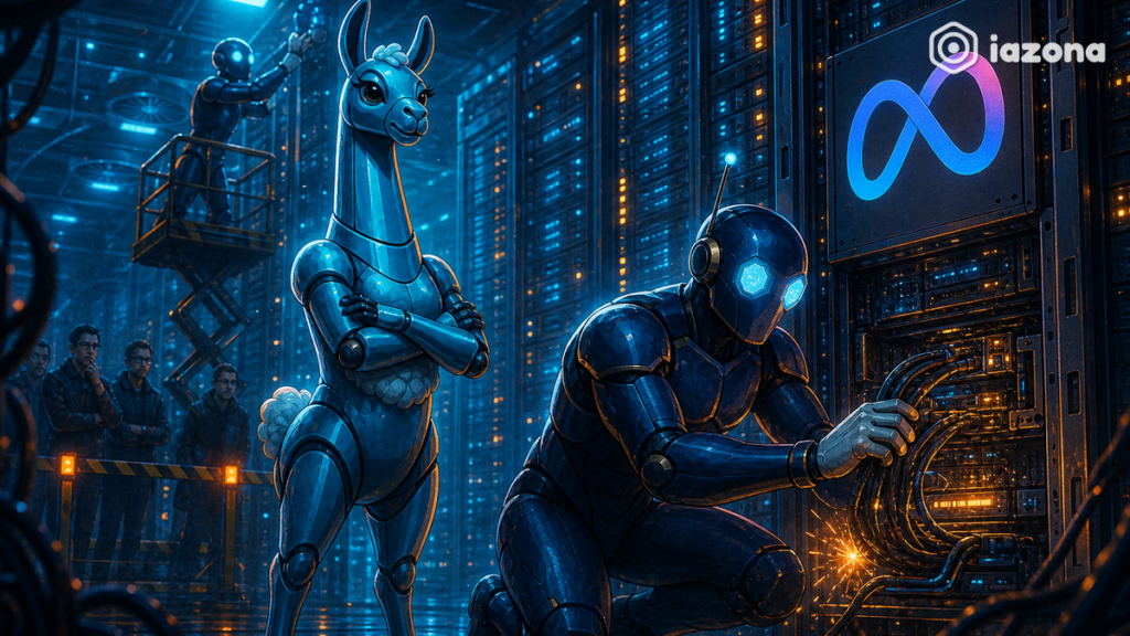 Meta testa robôs para manutenção de data centers de IA