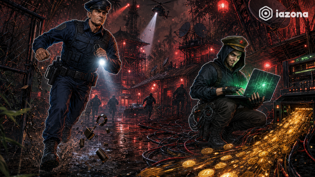 FinCEN rastreia US$ 12,7 bi em golpes cripto de compostos asiáticos